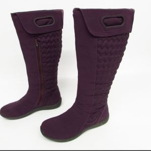 Patagonia Fiona Purple Quilted Winter Boots 5 7 - image 1